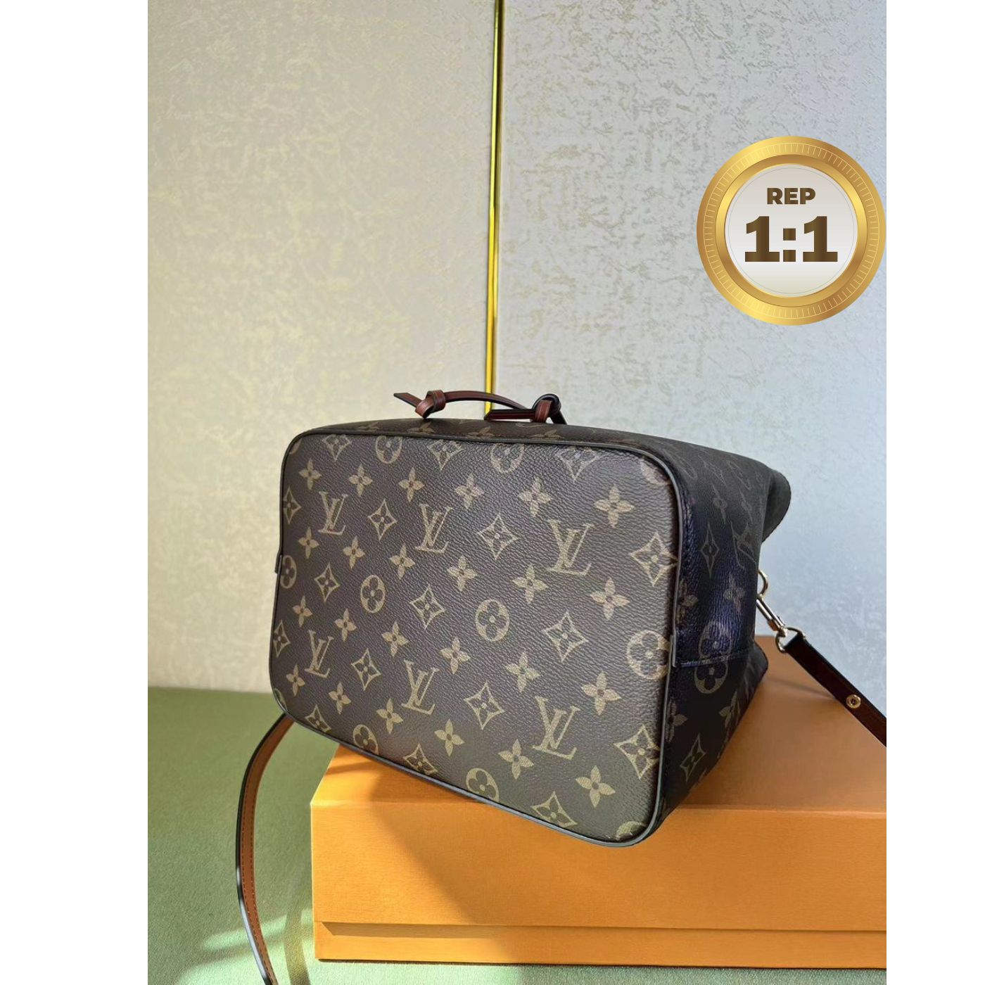 [REP 1:1] Louis Vuitton NeoNoe MM Brown For Women 26cm / 10.2in